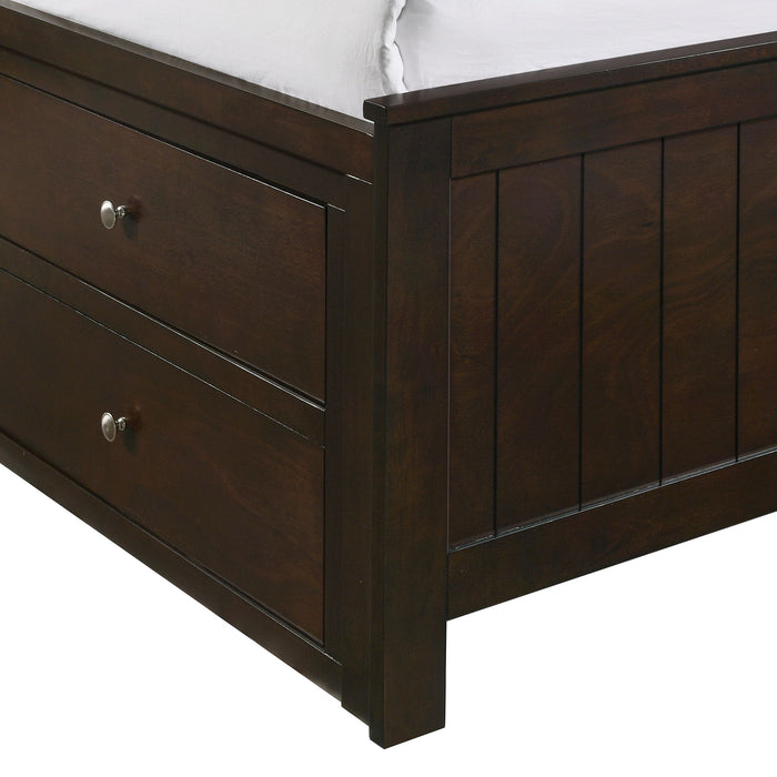 Sami Twin Captains Bed in Espresso