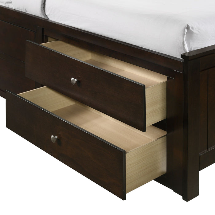 Sami Twin Captains Bed in Espresso