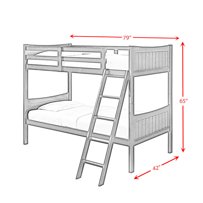 Sami Twin Over Twin Bunk Grey