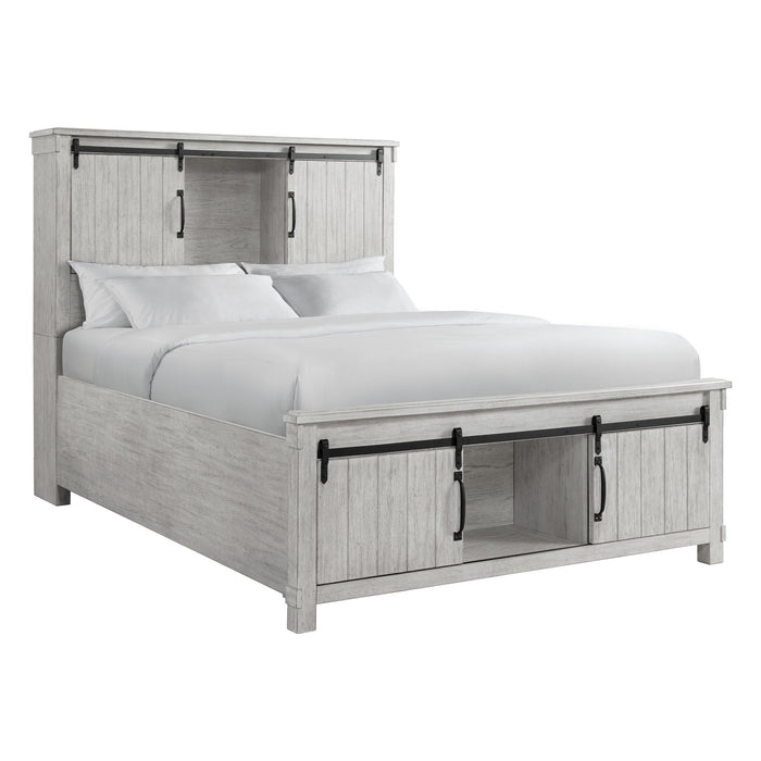 Scott Queen Storage Bed White Finish
