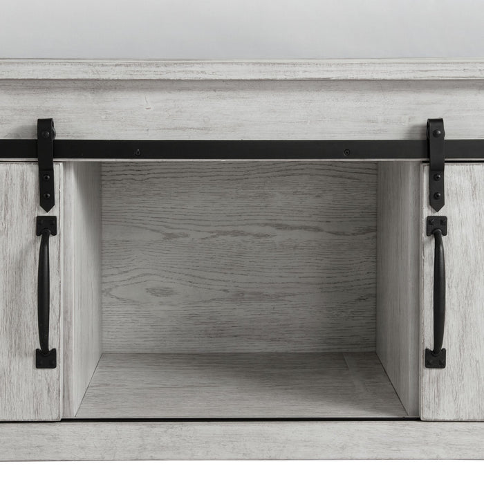 Scott Queen Storage Bed White Finish
