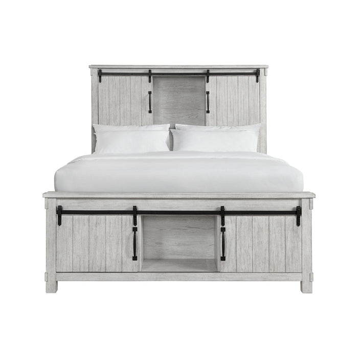 Scott Queen Storage Bed White Finish