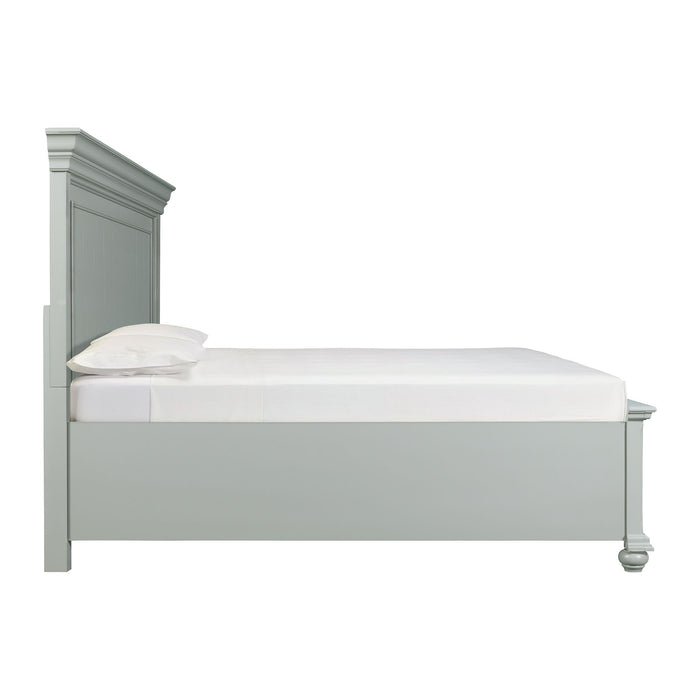 Slater King Platform Storage Bed in Grey