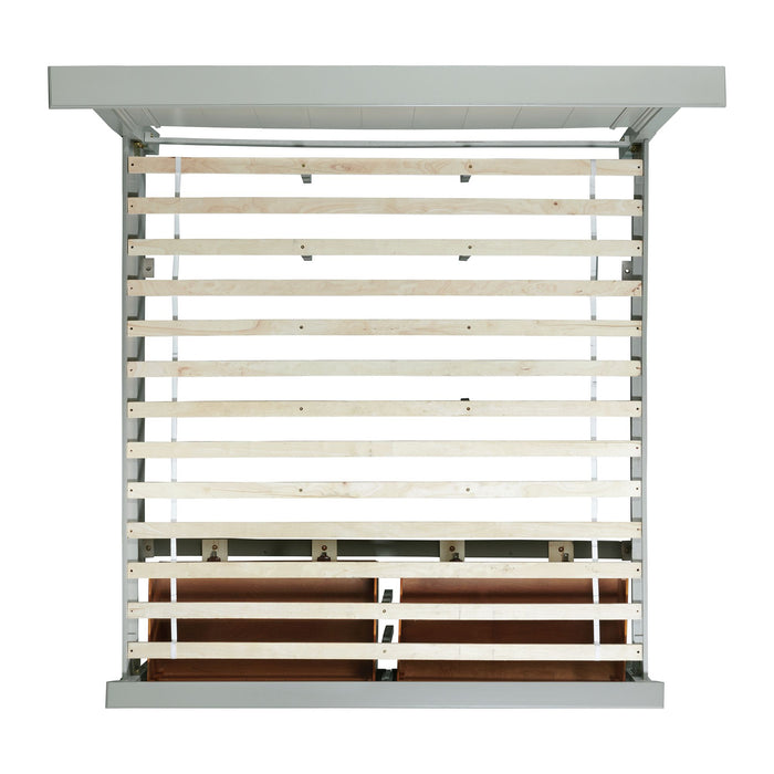 Slater King Platform Storage Bed in Grey