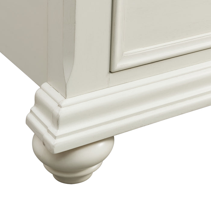 Slater King Bed in Antique White