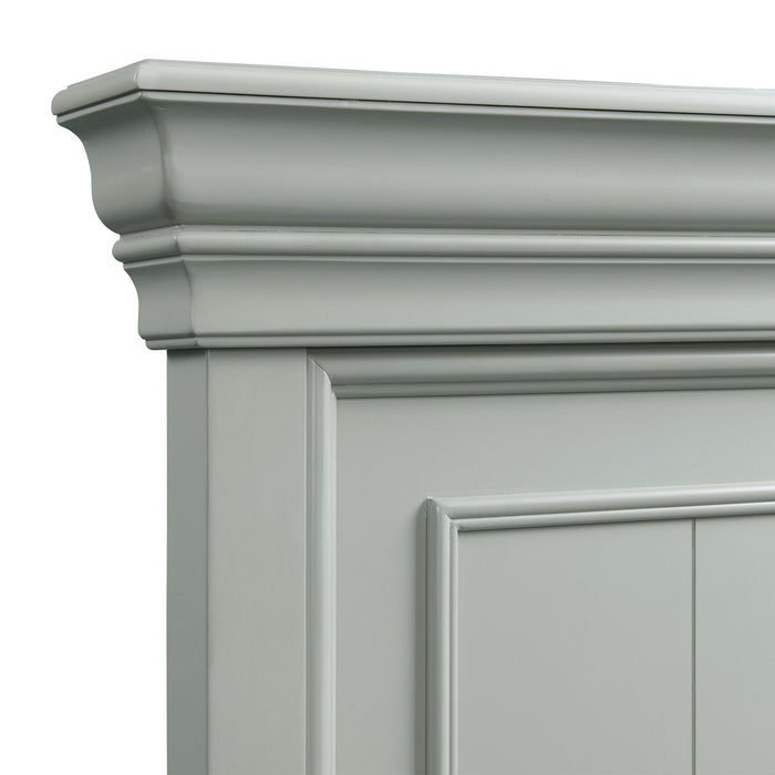 Slater King Platform Storage Bed in Grey
