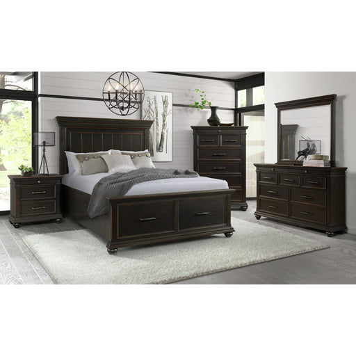 Slater Nightstand w/USB Black – SKU SR800NS | HomeStyle Furniture