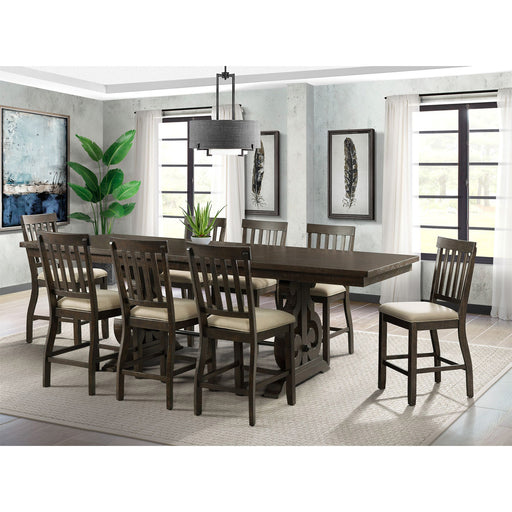 Stone Counter Wooden Slat Back Counter Side Chair Charcoal (2 Per Pack) – SKU DST190CSC | HomeStyle Furniture