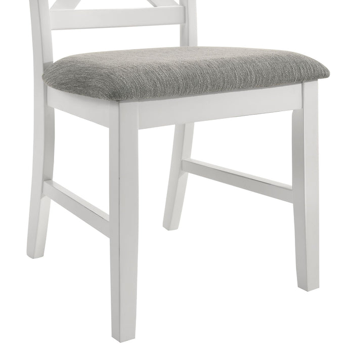 Summerville 6PC Dining Set with Table, 4 Chairs, and Bench in Oak and Antique White