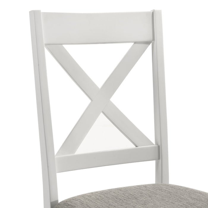 Summerville 6PC Dining Set with Table, 4 Chairs, and Bench in Oak and Antique White