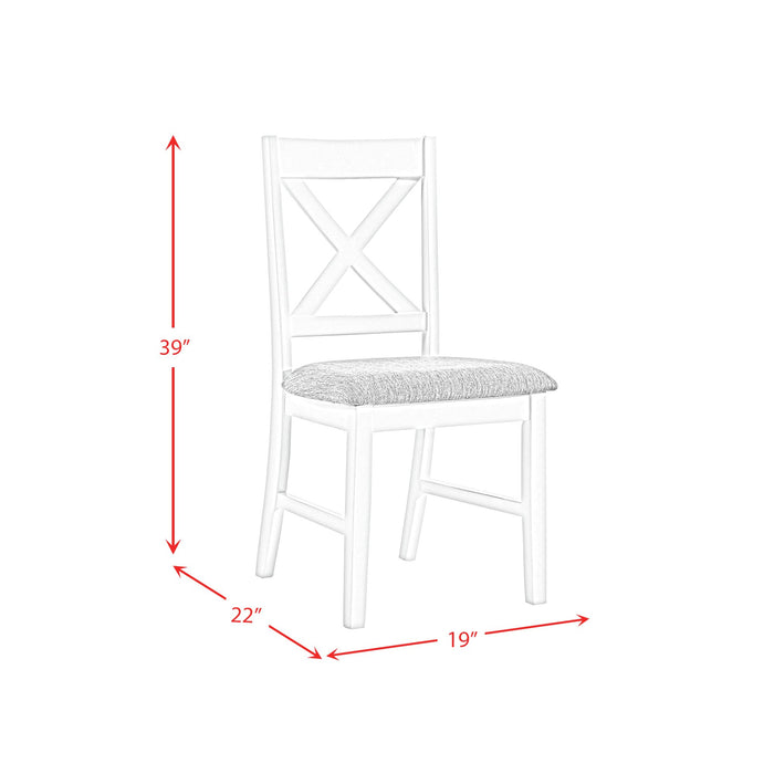 Summerville 6PC Dining Set with Table, 4 Chairs, and Bench in Oak and Antique White