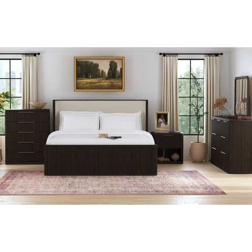 Sylvie 5-Drawer Chest in Dark Brown – SKU B-16000-5-CH | HomeStyle Furniture
