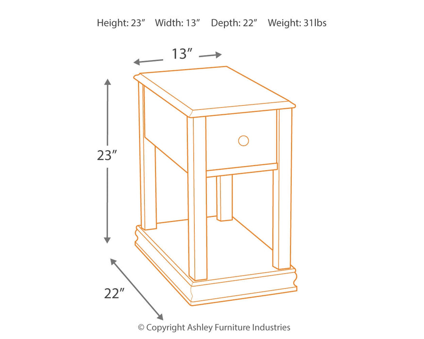 Breegin Chairside End Table  Homestyle Furniture (ARk)