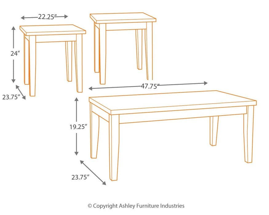 Theo Table (Set of 3)  Homestyle Furniture (ARk)