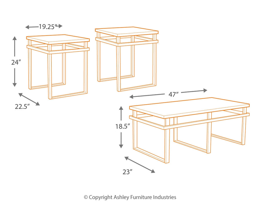 Laney Table (Set of 3)  Homestyle Furniture (ARk)