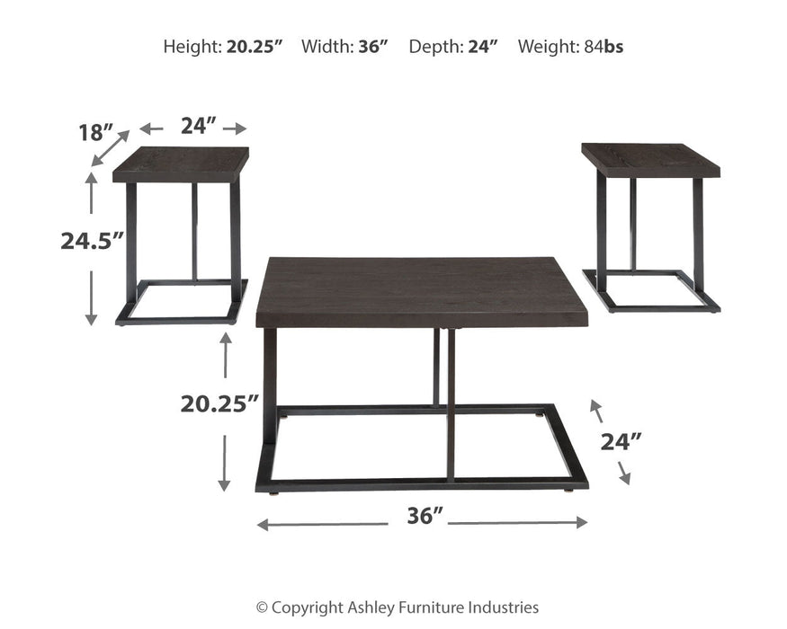 Airdon Table (Set of 3)  Homestyle Furniture (ARk)