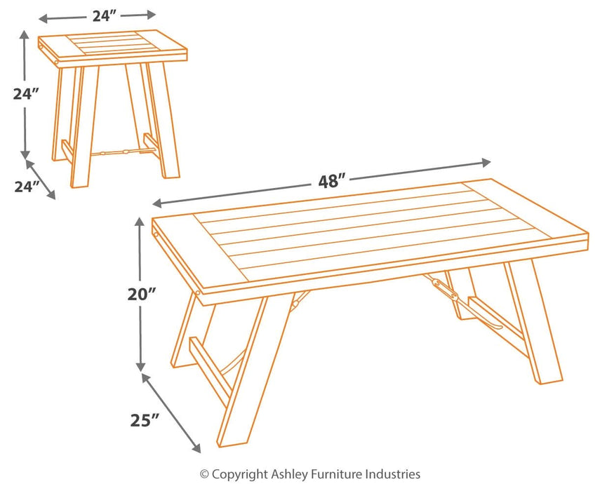 Noorbrook Table (Set of 3)  Homestyle Furniture (ARk)