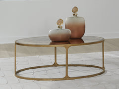 Homestyle Furniture - Ashley Furniture - Korajane Coffee Table - Oval Cocktail Table - T399-0