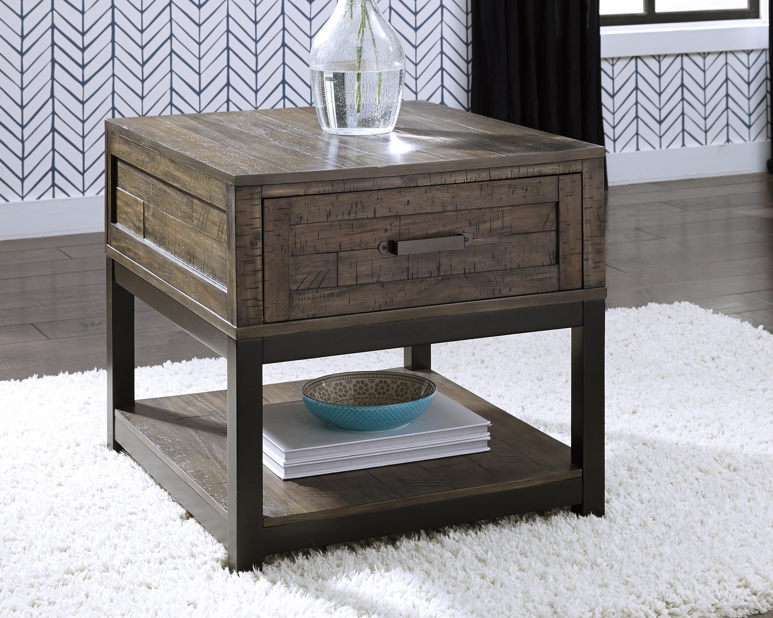 Homestyle Furniture - Ashley Furniture - Johurst End Table - Rectangular End Table - T444-3