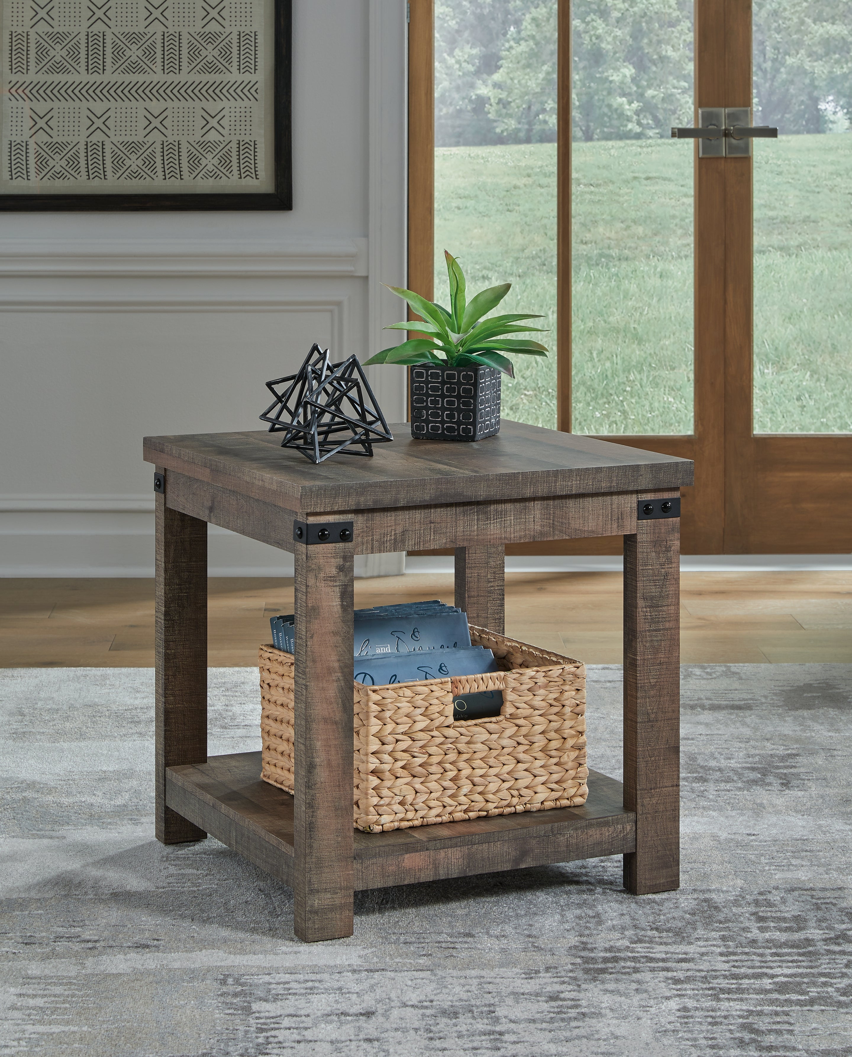 Homestyle Furniture - Ashley Furniture - Hollum End Table - Square End Table - T466-2