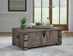 Homestyle Furniture - Ashley Furniture - Hollum Lift-Top Coffee Table - Lift Top Cocktail Table - T466-9