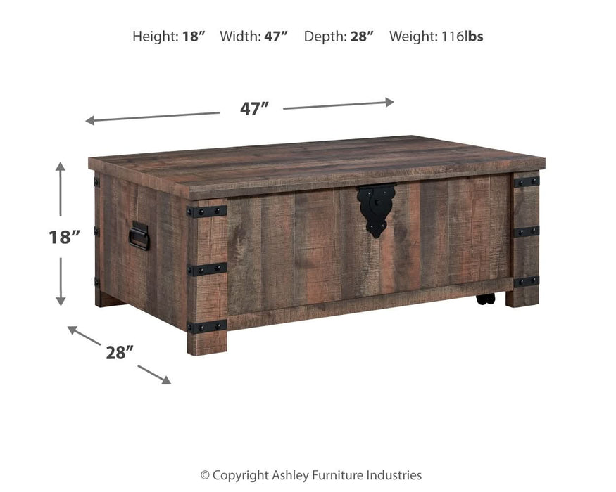 Hollum Lift-Top Coffee Table  Homestyle Furniture (ARk)