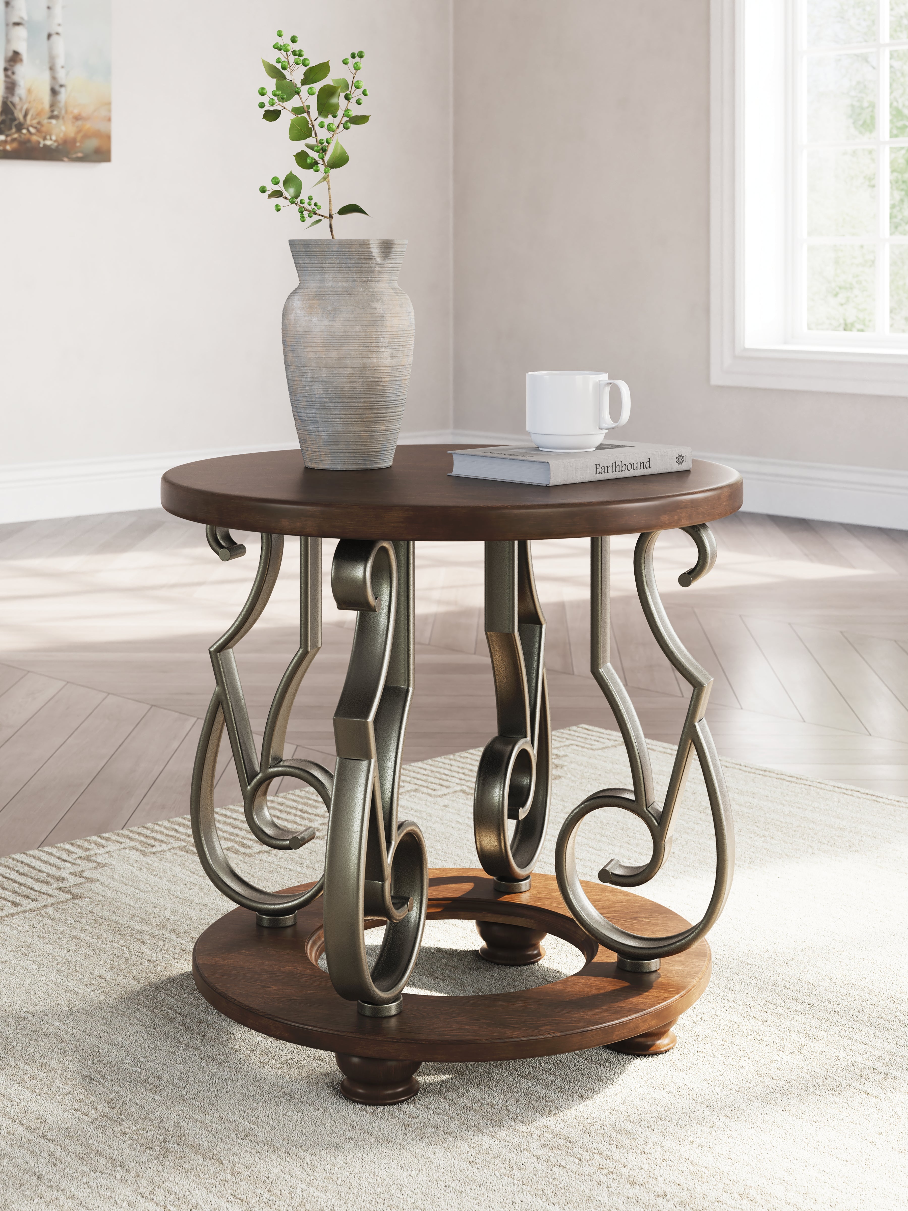 Homestyle Furniture - Ashley Furniture - Frallyn End Table - Round End Table - T623-6