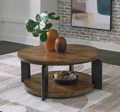 Homestyle Furniture - Ashley Furniture - Kraeburn Coffee Table - Round Cocktail Table - T624-8