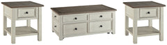 Homestyle Furniture - Ashley Furniture - Bolanburg Coffee Table and 2 End Tables - Coffee Table and 2 End Tables - T637T3
