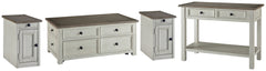 Homestyle Furniture - Ashley Furniture - Bolanburg Coffee Table and 2 Chairside End Tables with Console - Coffee Table and 2 Chairside End Tables with Console - T637T4