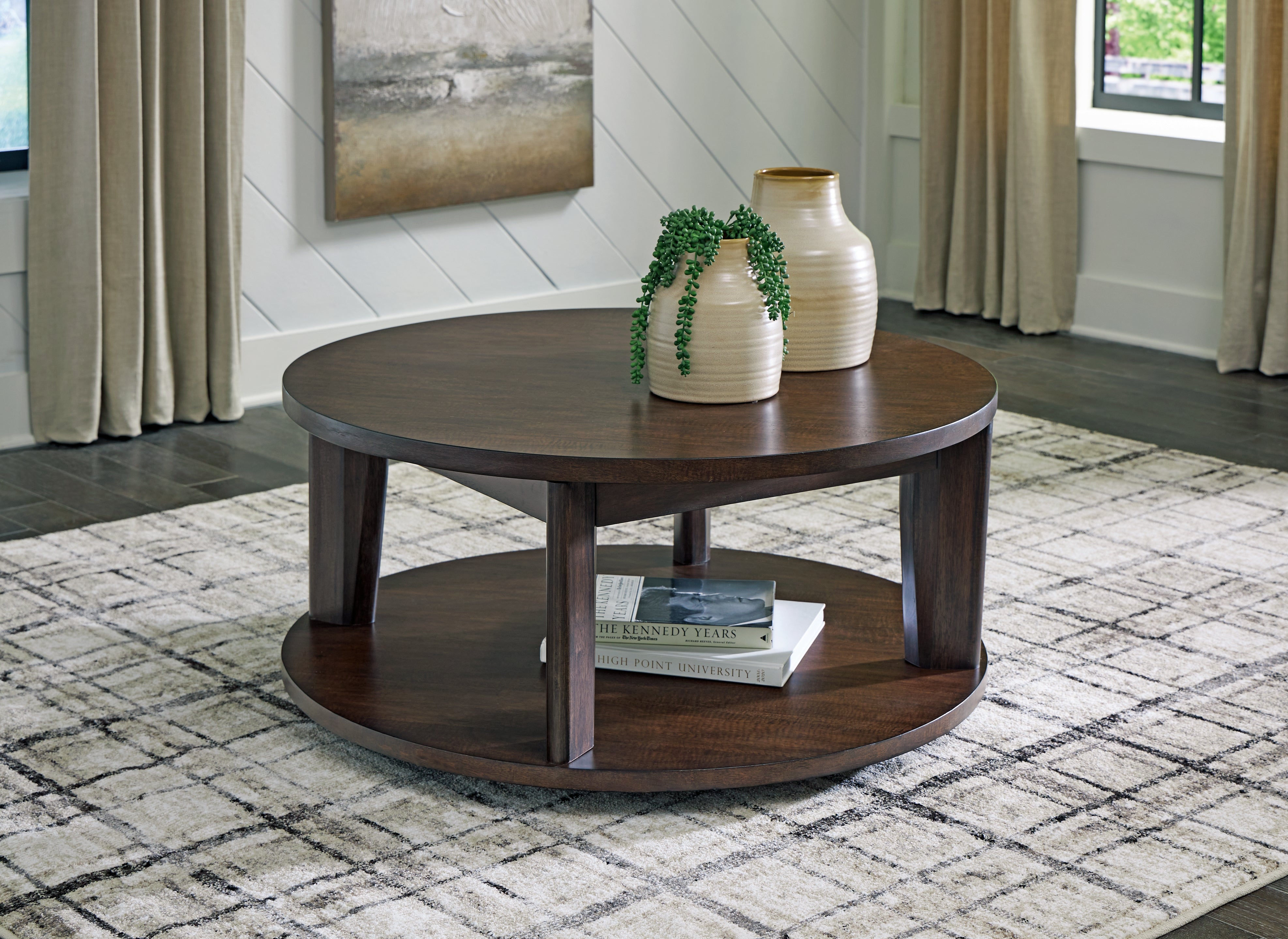 Homestyle Furniture - Ashley Furniture - Korestone 2 Coffee Table - Round Cocktail Table - T657-8