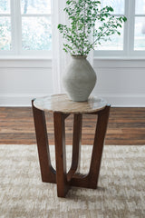 Homestyle Furniture - Ashley Furniture - Tanidore End Table - Round End Table - T667-6