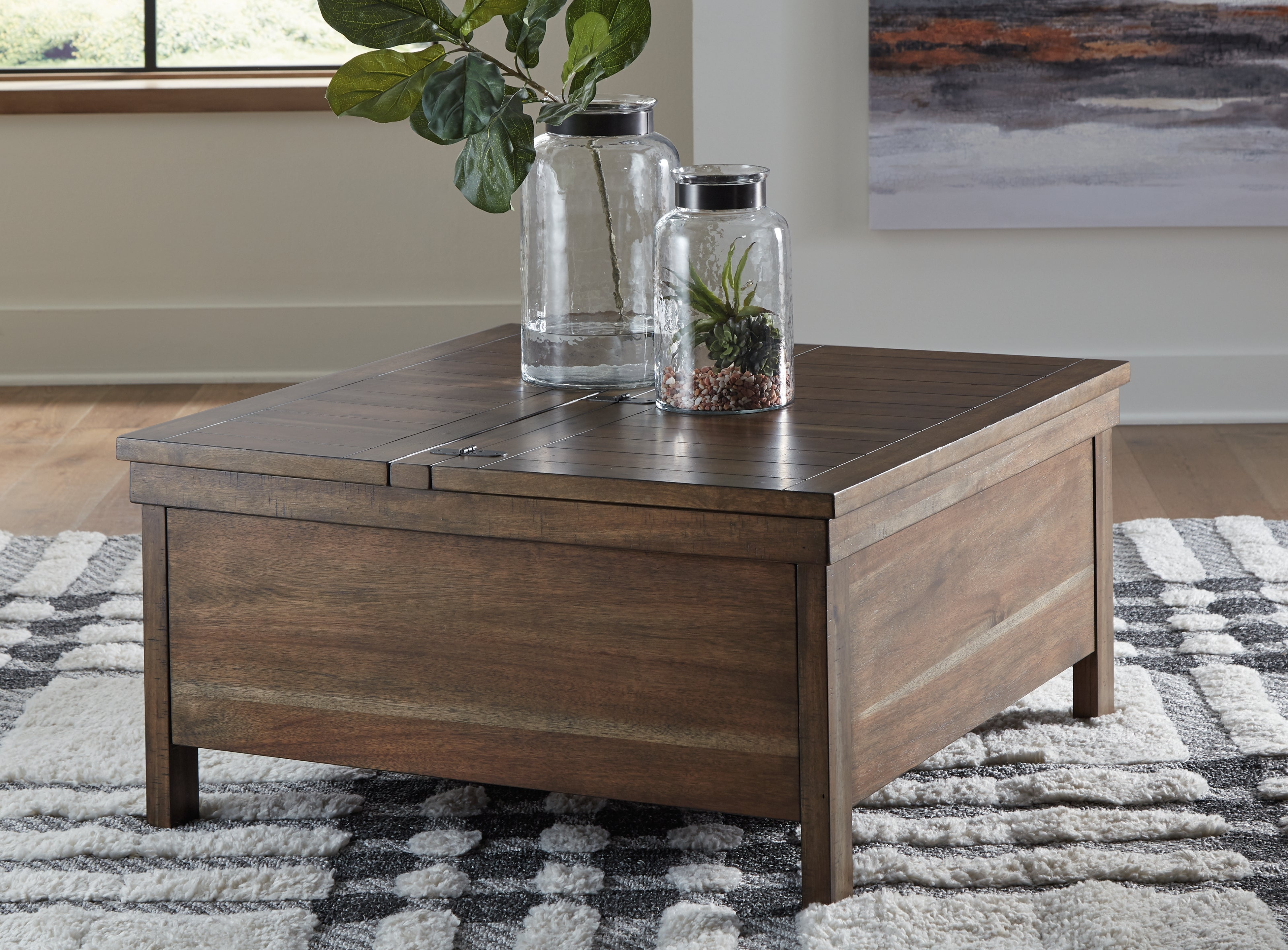 Homestyle Furniture - Ashley Furniture - Moriville Lift-Top Coffee Table - Lift Top Cocktail Table - T731-9