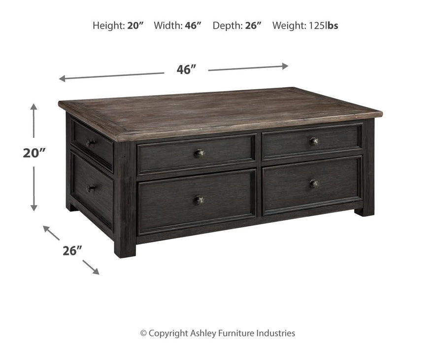 Tyler Creek Coffee Table with Lift Top  Homestyle Furniture (ARk)