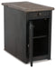 Tyler Creek Chairside End Table with USB Ports & Outlets  Homestyle Furniture (ARk)