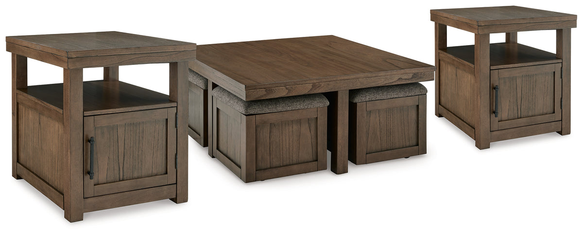Homestyle Furniture - Ashley Furniture - Boardernest Coffee Table and 2 End Tables - Coffee Table and 2 End Tables - T738T1