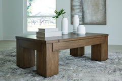 Homestyle Furniture - Ashley Furniture - Rosswain Lift-Top Coffee Table - Lift Top Cocktail Table - T763-9