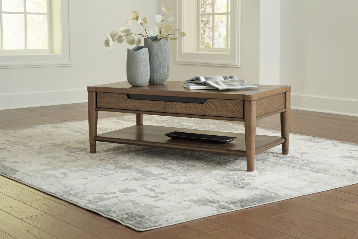 Homestyle Furniture - Ashley Furniture - Roanhowe Coffee Table - Rectangular Cocktail Table - T769-1