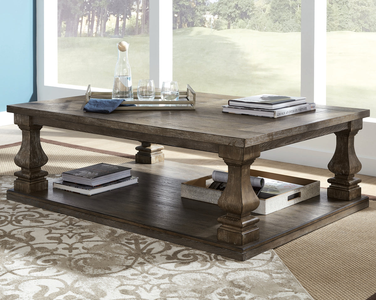 Homestyle Furniture - Ashley Furniture - Johnelle Coffee Table - Rectangular Cocktail Table - T776-1