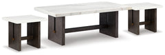 Homestyle Furniture - Ashley Furniture - Burkhaus Coffee Table and 2 Ends - Coffee Table and 2 Ends - T779T1
