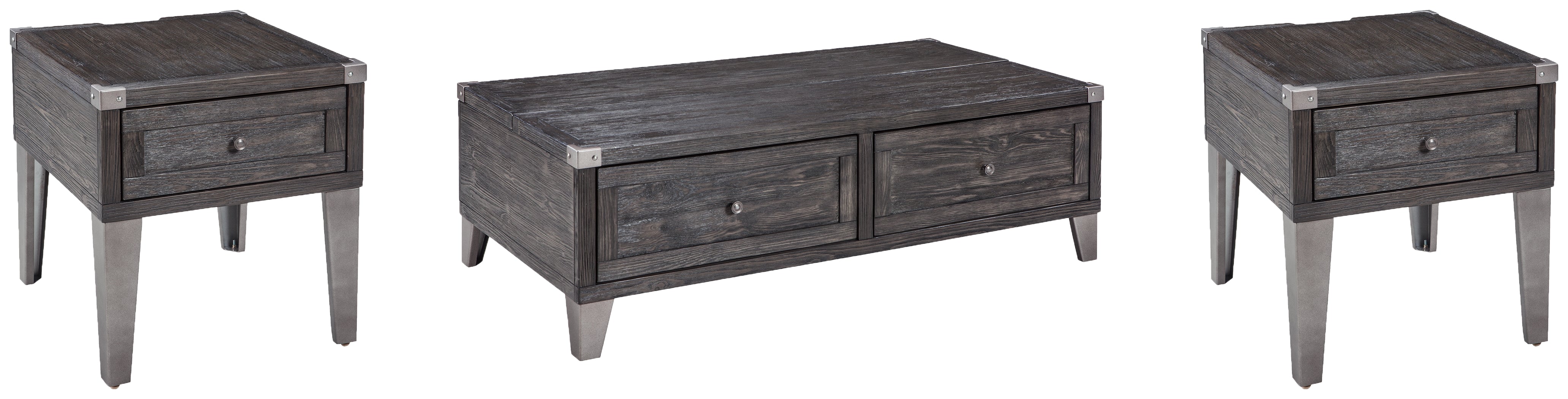 Homestyle Furniture - Ashley Furniture - Todoe Coffee Table and 2 End Tables - Coffee Table and 2 End Tables - T901T2