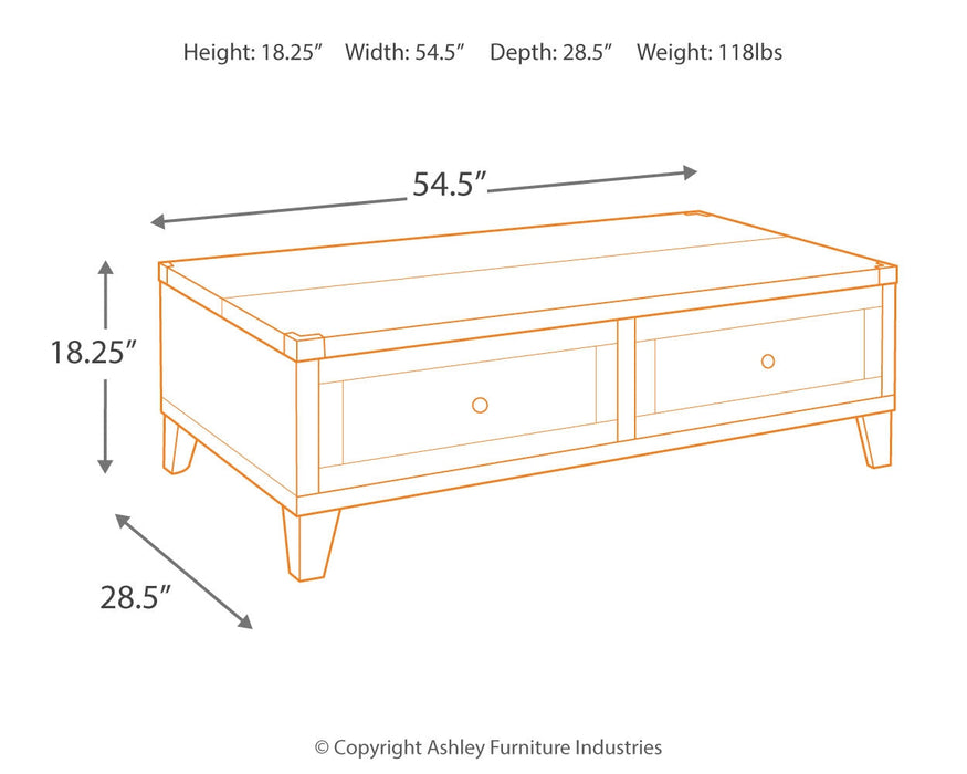 Todoe Coffee Table with Lift Top  Homestyle Furniture (ARk)