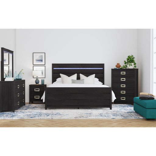 Tobias 5-Drawer Chest in Black – SKU B-15990-8-CH | HomeStyle Furniture