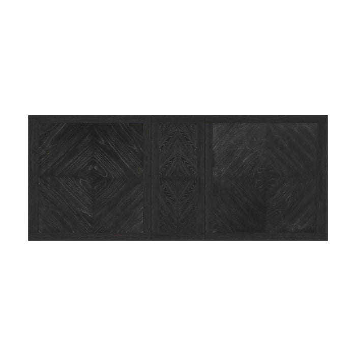 Transcend Dining Table with 22"" Leaf in Charcoal