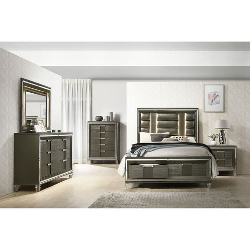 Twenty Nine 6-Drawer Dresser w/ Mood Lighting Mirror – SKU TN600DRMR | HomeStyle Furniture