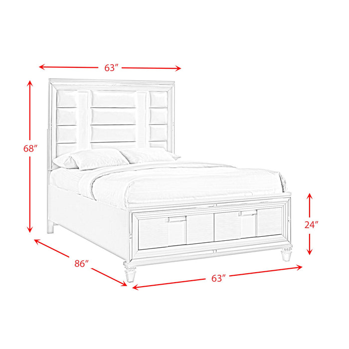 Twenty Nine Queen Bed White