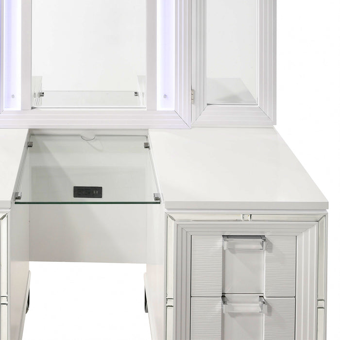 Twenty Nine Dressing Set w/LED & USB Plug White