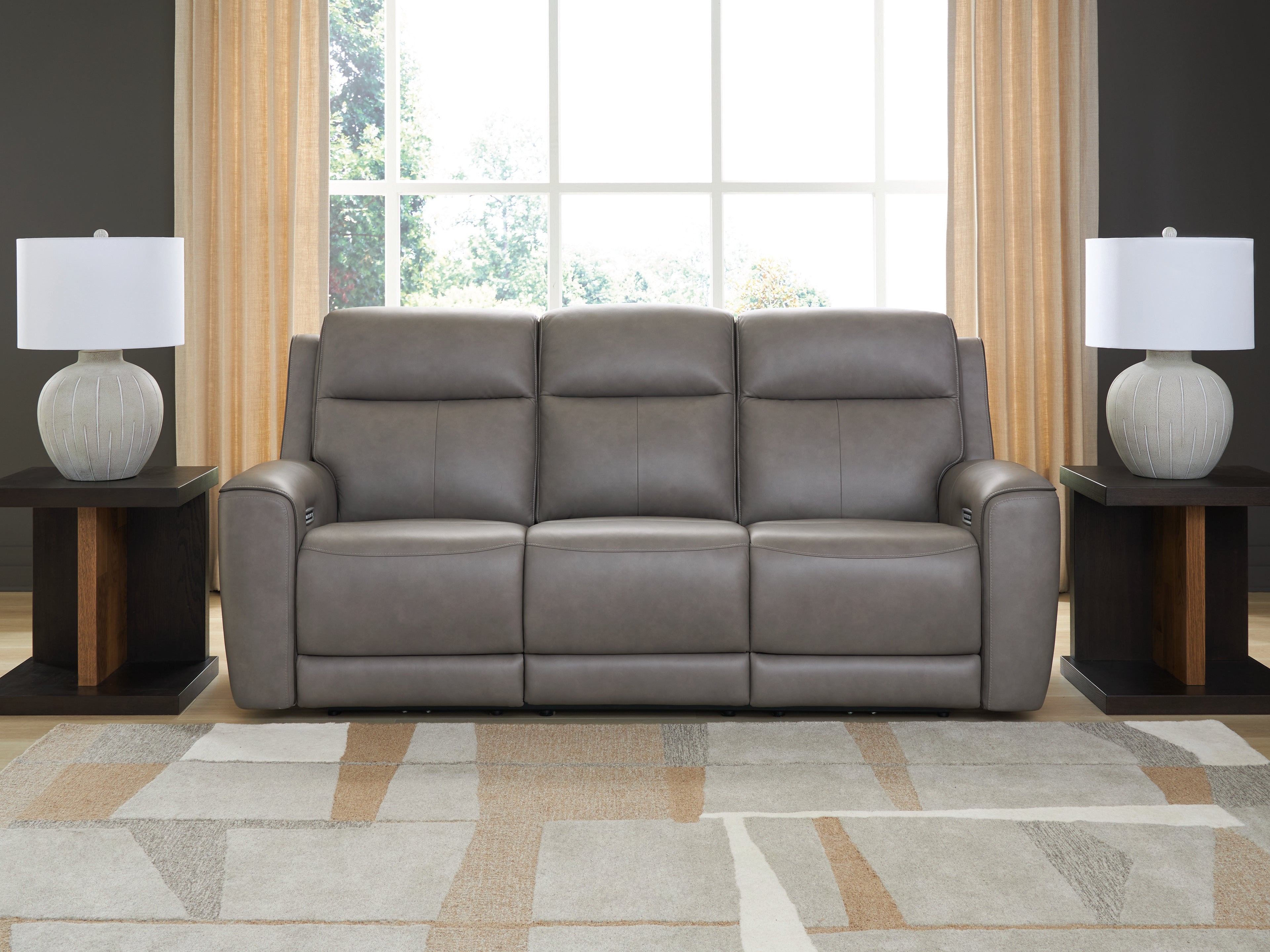 Homestyle Furniture - Ashley Furniture - 5Z-Comfort Power Reclining Sofa - PWR REC Sofa with ADJ Headrest - PCU1090015