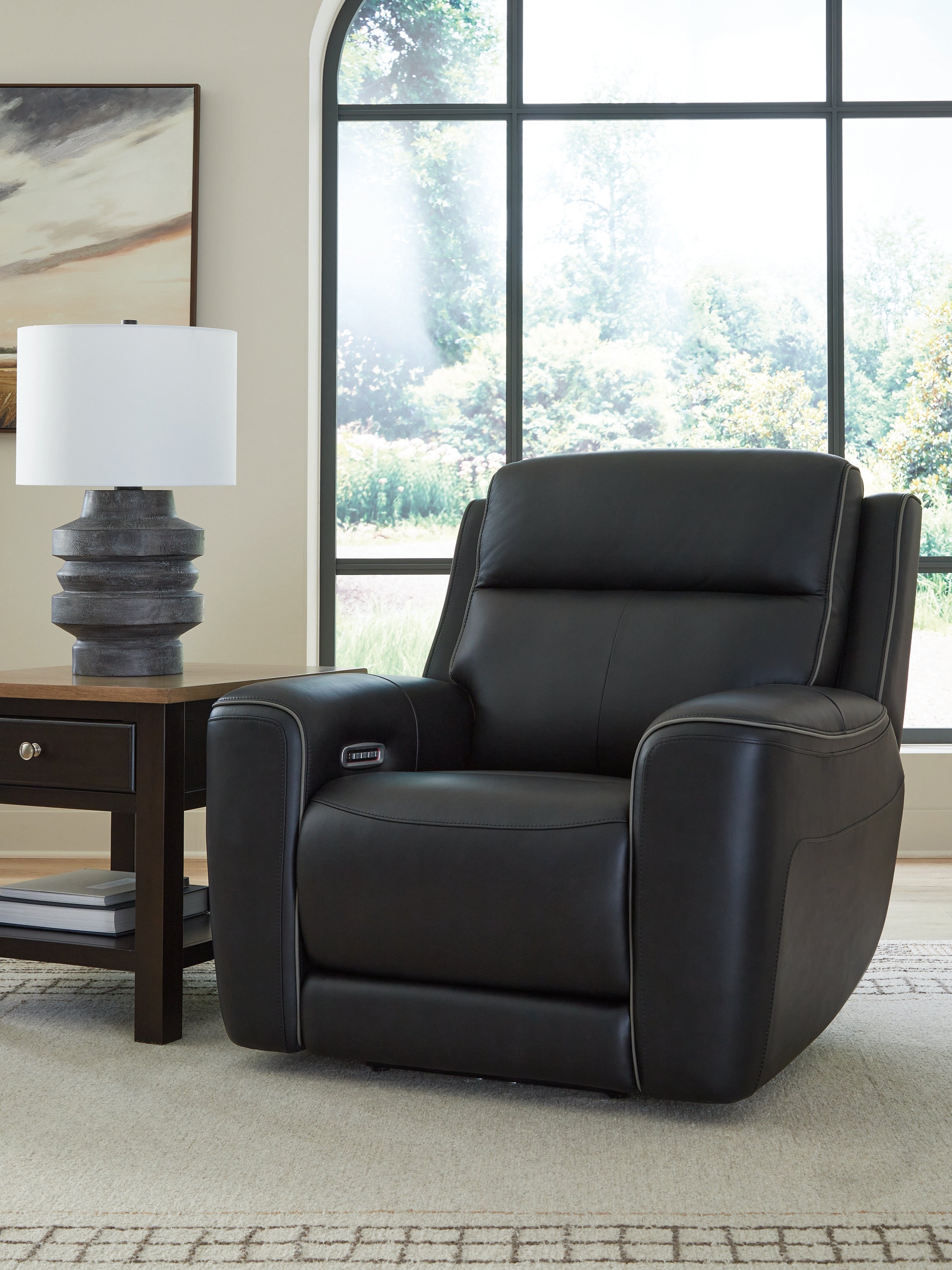 Homestyle Furniture - Ashley Furniture - 5Z-Comfort Power Recliner - PWR Recliner/ADJ Headrest / Onyx - PCU1090213