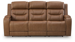 Knightington Power Reclining Sofa with Audio Seating
